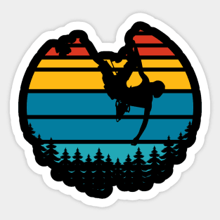 Vintage Rock Climbing Mountain Climbing Rocks Sticker